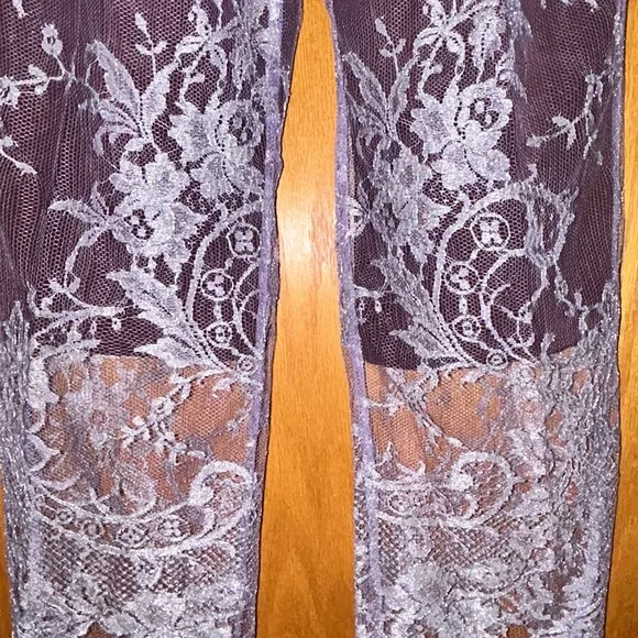 Johanna Beck Purple Silk & White Pants Size 4 NWT MSRP $395 - Picture 7 of 10